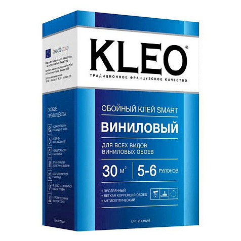 Клей для виниловых обоев KLEO, 5-6 рулонов 150 гр купить в СОМ