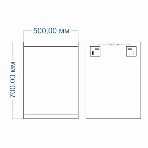 Зеркало Mixline/Azario Стронг 500 х700 мм купить в СОМ