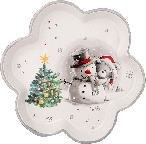 Тарелка Agness С Новым Годом! фигурная 20х2,5см купить в СОМ