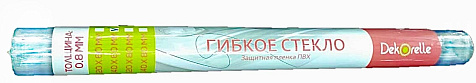 Термоскатерть прозрачная 0,8мм 0,8х1,2м Dekorelle купить в СОМ