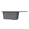 Мойка каменная Mixline ML-GM18, 640 х490 х190 мм, врезная, темно-серый купить в СОМ