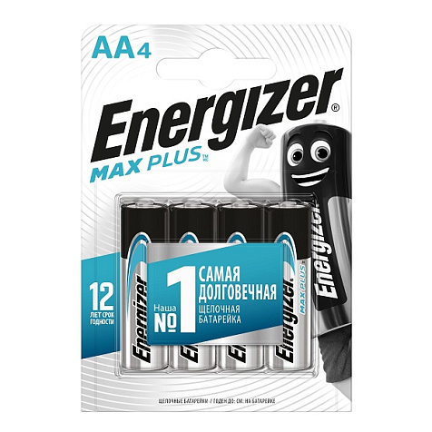 Элемент питания Energizer Max Plus, LR6/316 BL4 АА купить в СОМ