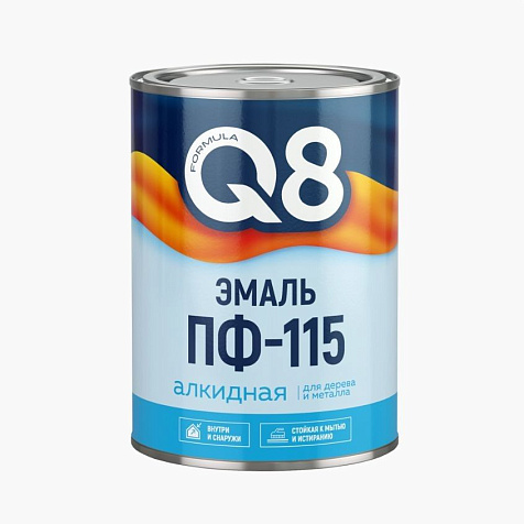 Эмаль ПФ-115 Formula Q8, черная, 0.8 кг купить в СОМ