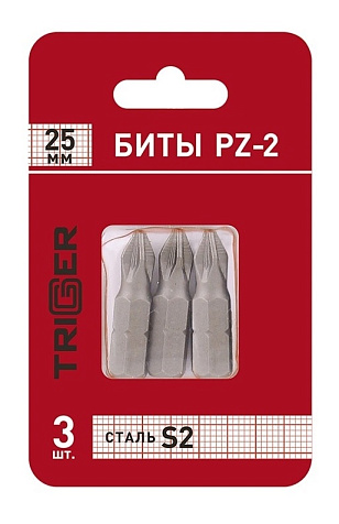 Бита TRIGGER PZ-2, 25мм, 3шт купить в СОМ