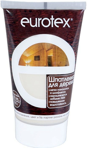 Шпатлевка по дереву Eurotex, сосна, 0.225 кг купить в СОМ