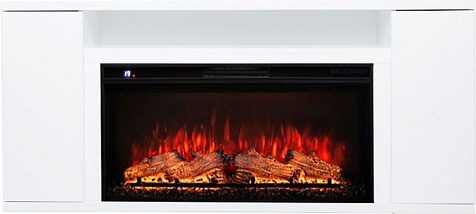 Камин электрический RealFlame Joker-S 36, с порталом Bergen 36 WT, МДФ белый, эмаль купить в СОМ