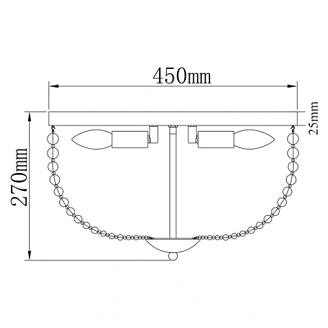 Люстра 111012305 Бриз, 5х40W E14 220 V купить в СОМ