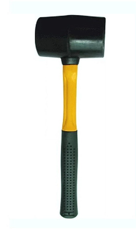 Киянка резиновая BIBER, фибергласовая рукоятка, 550гр купить в СОМ