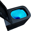 Унитаз подвесной Azario Cascad-black AZ-2303A-MB, безободковый, торнадо, черный, сиденье микролифт купить в СОМ