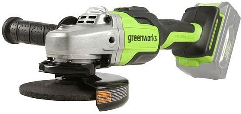 Машина углошлифовальная Greenworks GD24AGK4, 24В, Li-ion, АКБ 1х4.0А/ч, 125мм, бесщеточная купить в СОМ