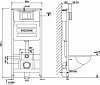 Инсталляция Grossman 900.K31.01.000, унитаз GR-4455SQ, кнопка 700.K31.01.100.100 хром купить в СОМ