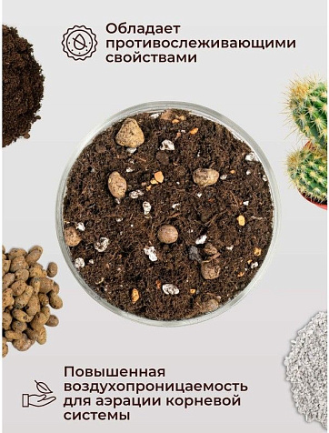 Грунт Terramis для Кактусов и Суккулентов 2л органо-минеральный купить в СОМ